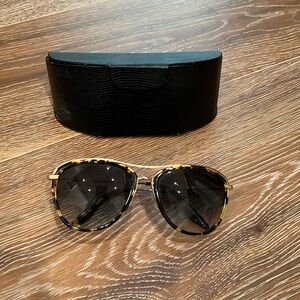 Barton Perreira tortoise shell aviator sunglasses